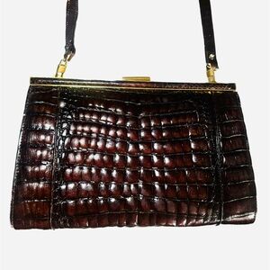 VINTAGE CROCODILE CROSSBODY BAG